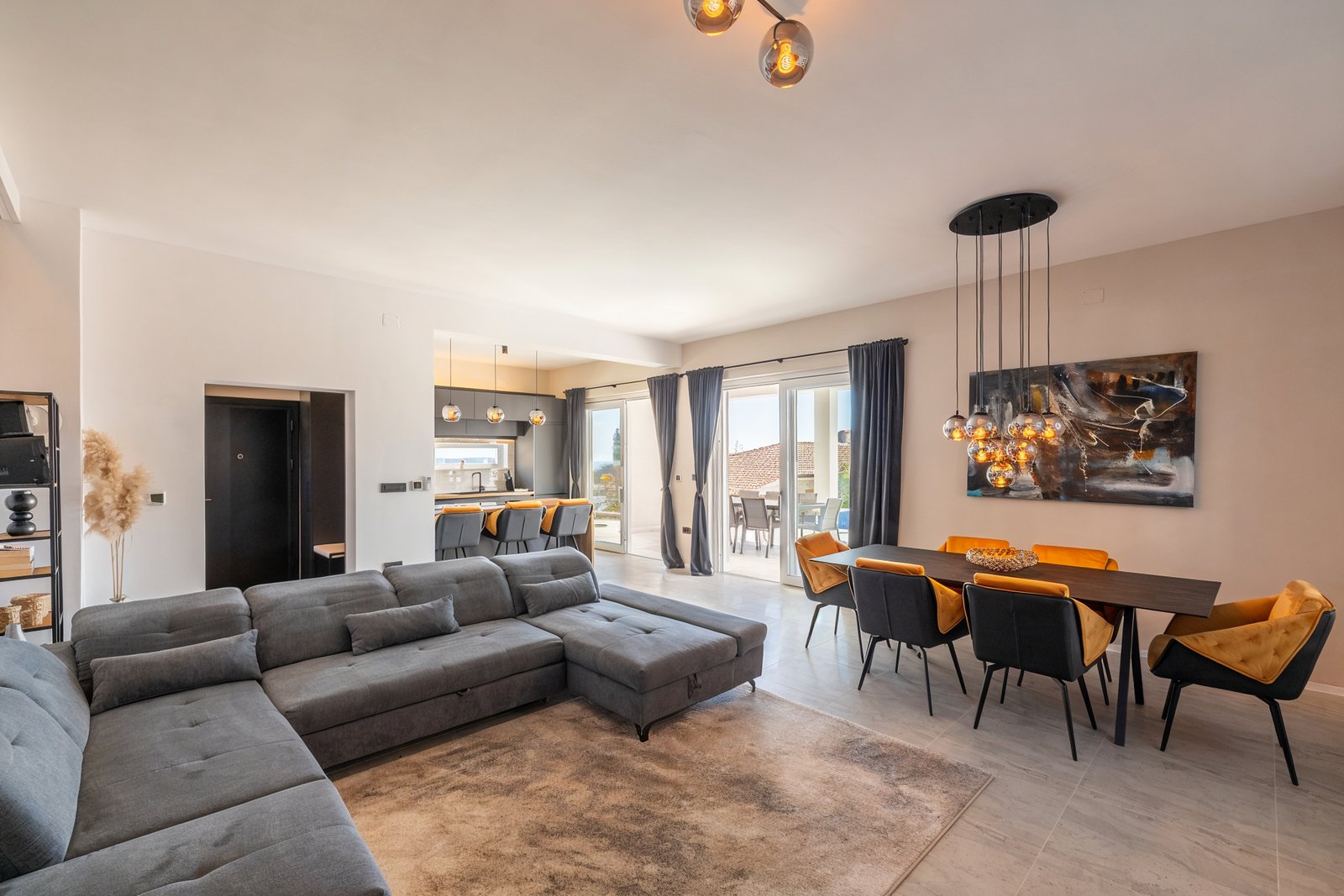 Villa Neoma modern bedroom with premium bedding